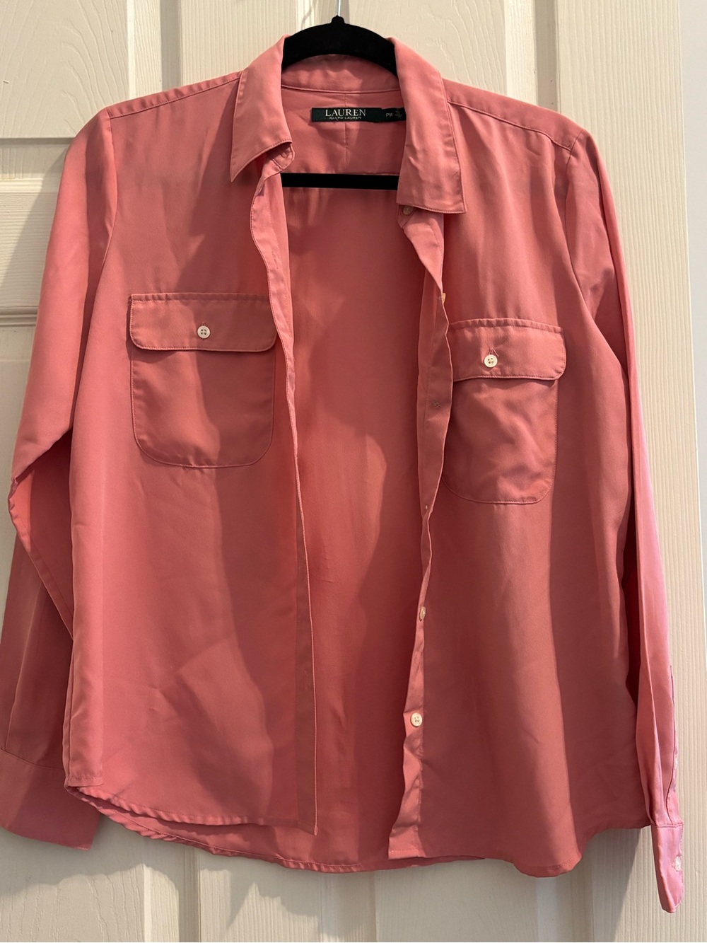 Lauren Ralph Lauren Pink Button Down Shirt Like New